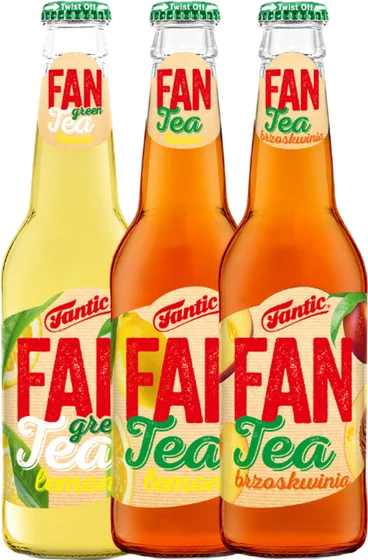 Napoje herbaciane FanTea w szklanych butelkach 330 ml